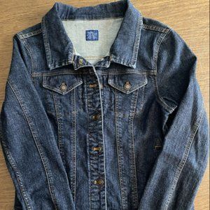 Jockey Person to Person Small Stretch Denim Jacket Women’s Ink Wash Classic NWT